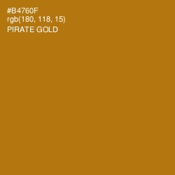 #B4760F - Pirate Gold Color Image